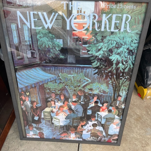 The New Yorker Cover Art Print - Black Frame - Picture 1 of 1